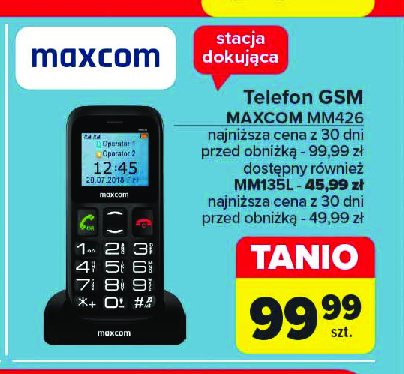 Telefon mm135 Maxcom promocja