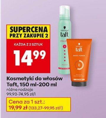 Kosmetyki do włosów Taft, 150 ml-200 ml promocja w Biedronka