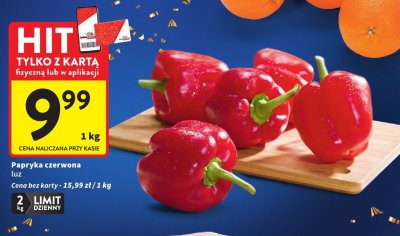 Papryka czerwona luz promocja w Intermarche
