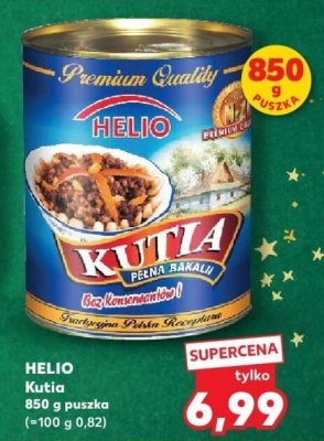 Kutia Helio 850 g puszka promocja w Kaufland