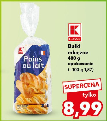 Bułki mleczne K-classic promocja w Kaufland