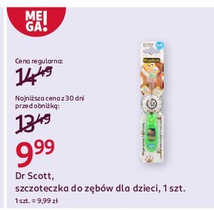 Szczoteczka do z臋b贸w z minutnikiem Dr scott promocja