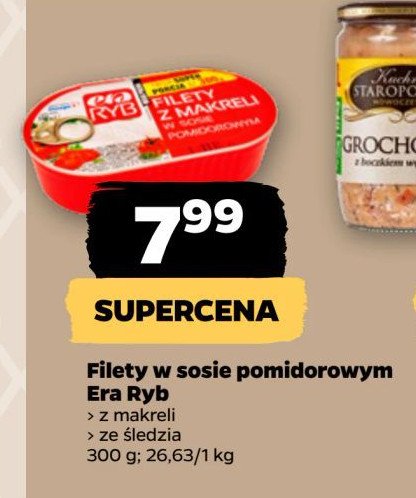 Filety ze śledzia w sosie pomidorowym Era ryb promocja