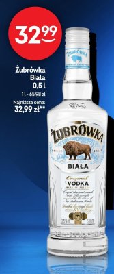 Wódka Żubrówka Biała 0,5l promocja w Żabka