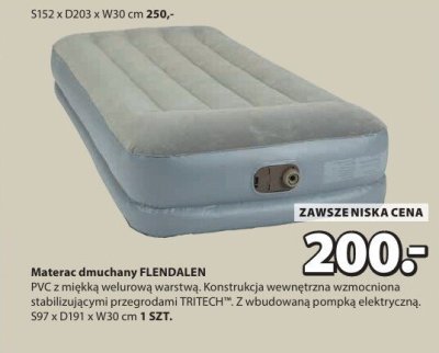 Materac dmuchany FLENDALEN promocja w Jysk