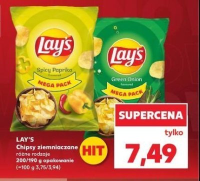 Chipsy zielona cebulka Lay's Frito lay lay's promocja