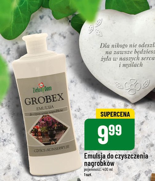 Emulsja do czyszczenia nagrobków Zielony dom grobex promocja w POLOmarket