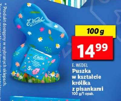 Jajka w czekoladzie mlecznej w puszcze E. wedel promocja