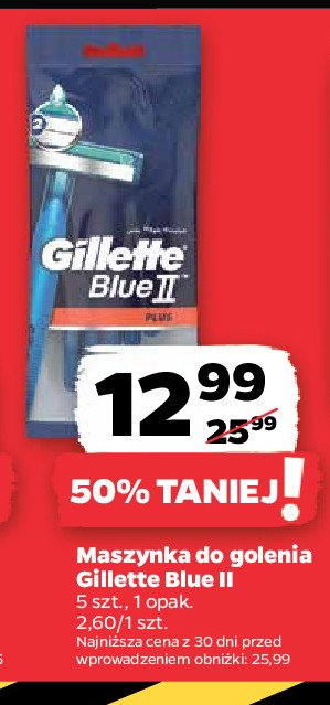 Maszynka do golenia Gillette blue ii plus promocja