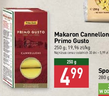 Makaron cannelloni Melissa primo gusto promocja