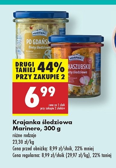 Filety śledziowe po kaszubsku Marinero promocja w Biedronka