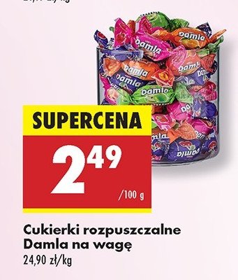 Cukierki damla promocja w Biedronka