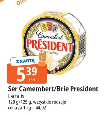 Ser Ser Camembert/Brie President Lactalis promocja w Leclerc