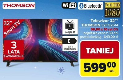 Telewizor 32 THOMSON 32FG2S14 promocja w Carrefour