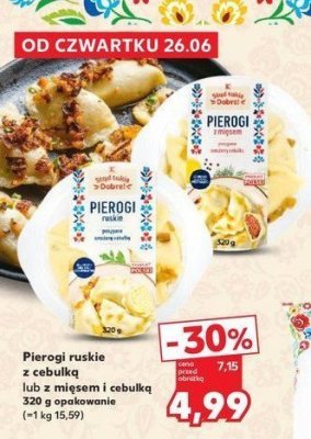 Pierogi z mięsem i cebulką K-classic stąd takie dobre! promocja