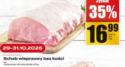Schab wieprzowy bez ko艣ci Auchan promocja w Supeco