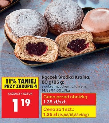 P膮czek z cukrem pudrem S艂odka kraina promocja w Biedronka