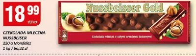 Czekolada mleczna Nussbeisser 100g promocja w Chorten
