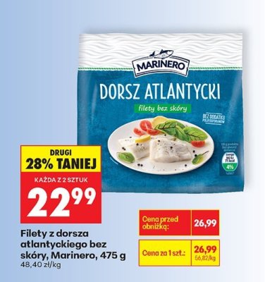Filety z dorsza atlantyckiego bez skóry  promocja w Biedronka