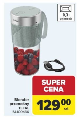 Blender przenośny TEFAL BLC0430 promocja w Carrefour