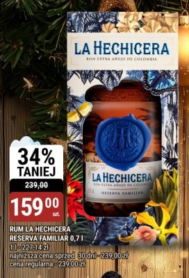 Rum La Hechicera Reserva Familiar 0,7l promocja w bi1