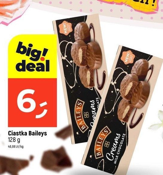 Ciastka z kremem w mlecznej czekoladzie Baileys promocja w Dealz