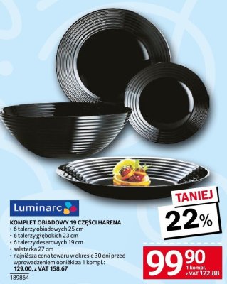 Komplet obiadowy 19 części Harena promocja w Selgros