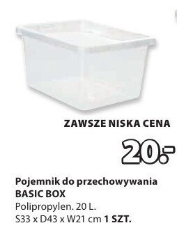 Pojemnik do przechowywania BASIC BOX promocja w Jysk