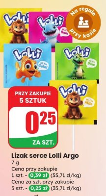 Lizak serce Lolli  promocja w Dino