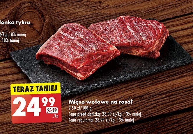 Mięso wołowe na rosół promocja