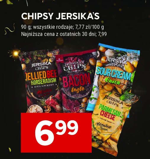 Chipsy sour cream Jersika promocja w Stokrotka