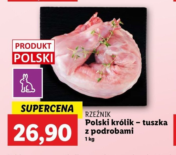 Królik z podrobami Rzeźnik codzienna dostawa promocja