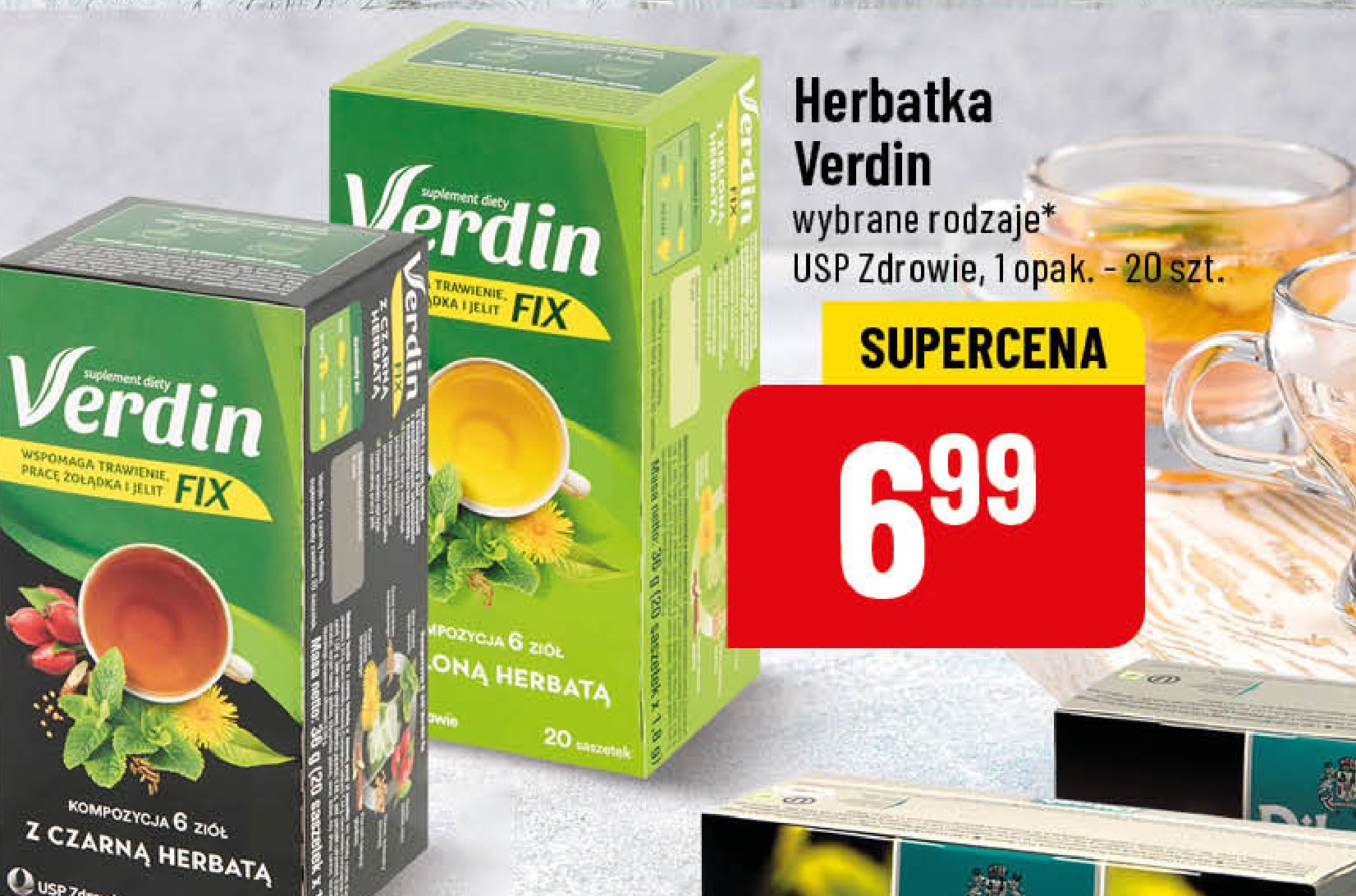 Herbata z czarną herbatą Verdin fix promocja