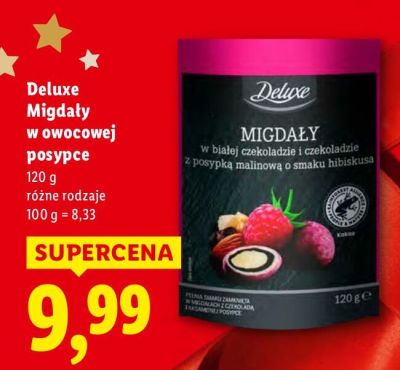 Migdały w owocowej posypce promocja w Lidl