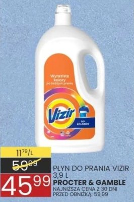 Płyn do prania Vizir 3,3 l Procter & Gamble promocja w Wafelek