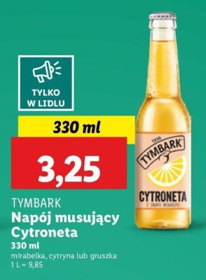 Napój o smaku mirabelki Tymbark cytroneta promocja