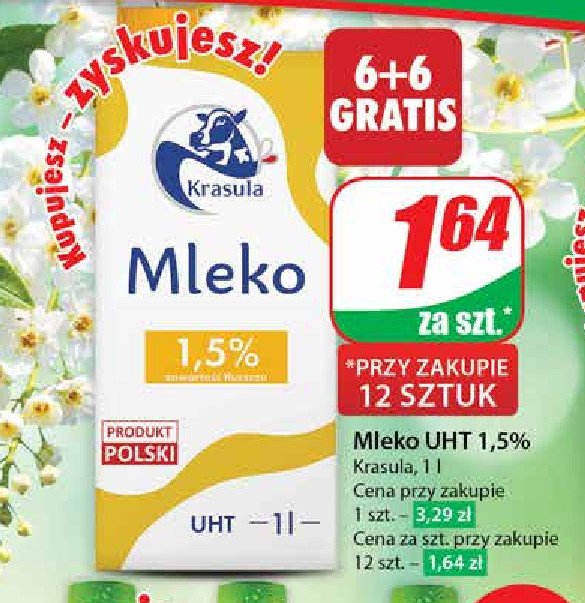 Mleko 1.5% Hula krasula promocja