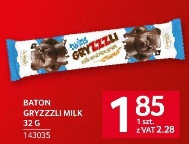 Baton Gryzzli Milk 32 g promocja w Selgros