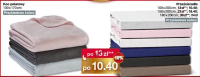 Prze艣cierad艂o z perkalu 160 x 200 cm Novitesse promocja w Woolworth