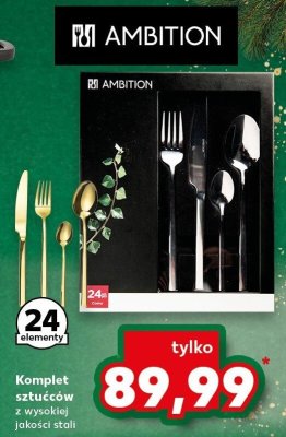 Komplet sztućców AMBITION 24 elementy promocja w Kaufland