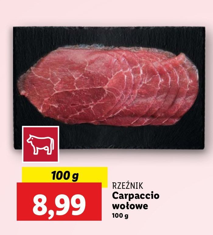 Carpaccio wołowe Rzeźnik codzienna dostawa promocja