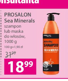 Szampon do włosów sea minerals Prosalon promocja