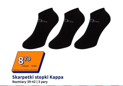Skarpetki stopki 3 pary Kappa promocja w Action