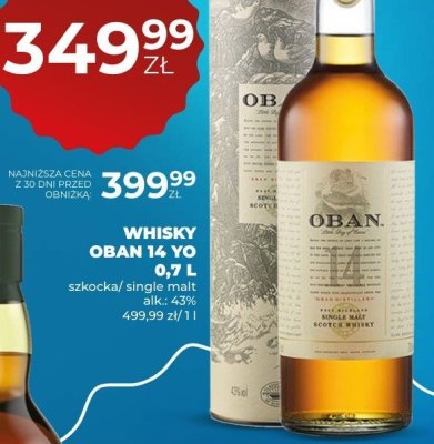 Whisky Oban 14 YO 0,7L promocja w Duży Ben
