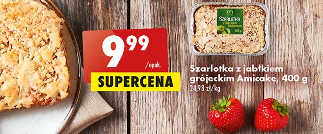 Ciasto szarlotka Amicake promocja