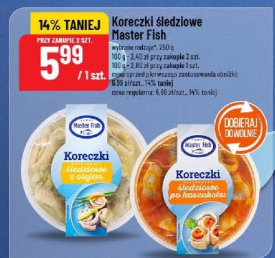 Koreczki śledziowe Master Fish promocja w POLOmarket