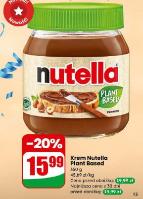 Krem Nutella Plant Based promocja w Dino