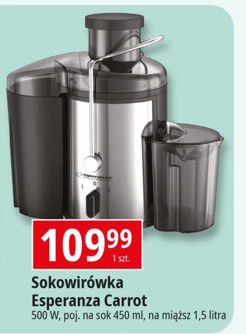Sokowir贸wka carrot 500w Esperanza promocja