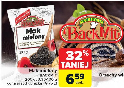 Mak mielony Backmit promocja w Carrefour