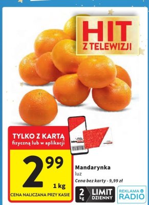 Mandarynka luz promocja w Intermarche